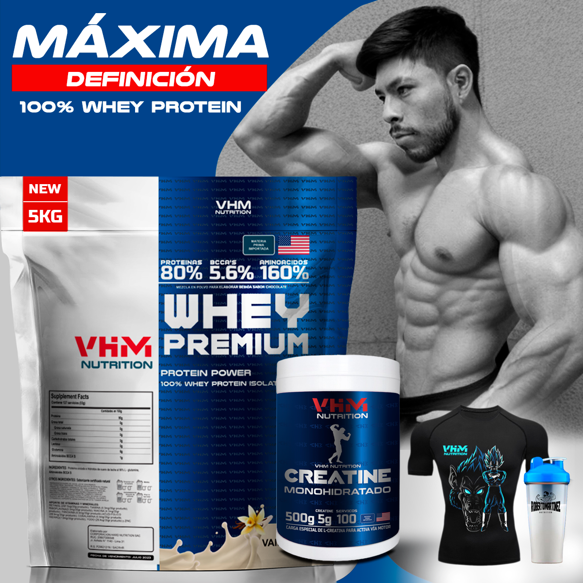 WHEY PREMIUM 5KG MAS CREATINA