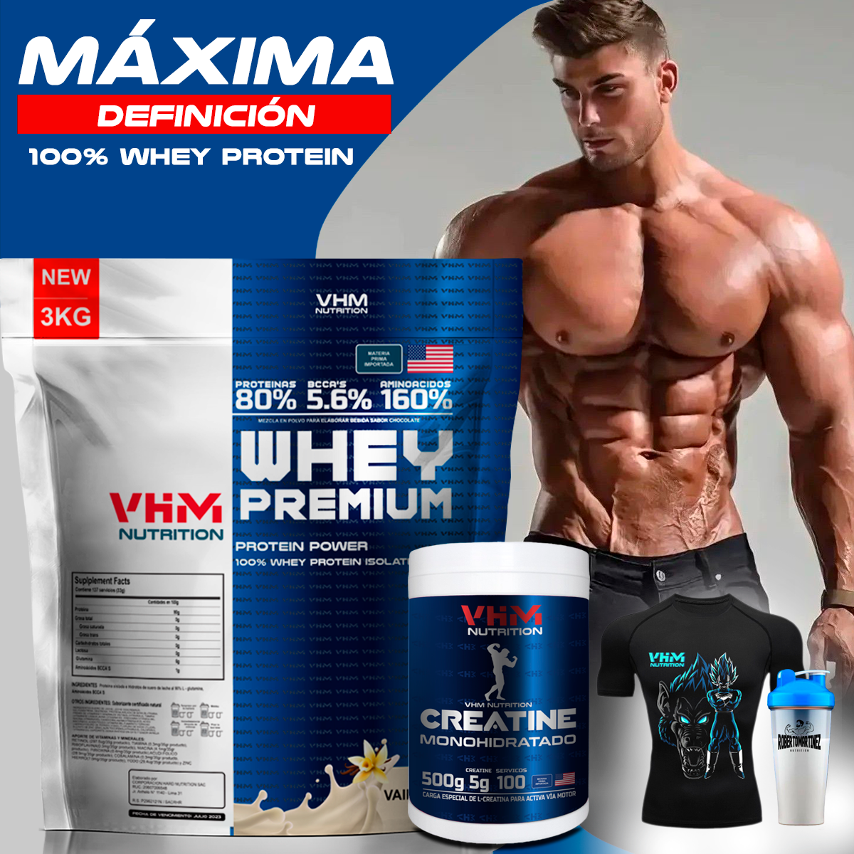 COMBO WHEY PREMIUM 3KG MAS CREATINA