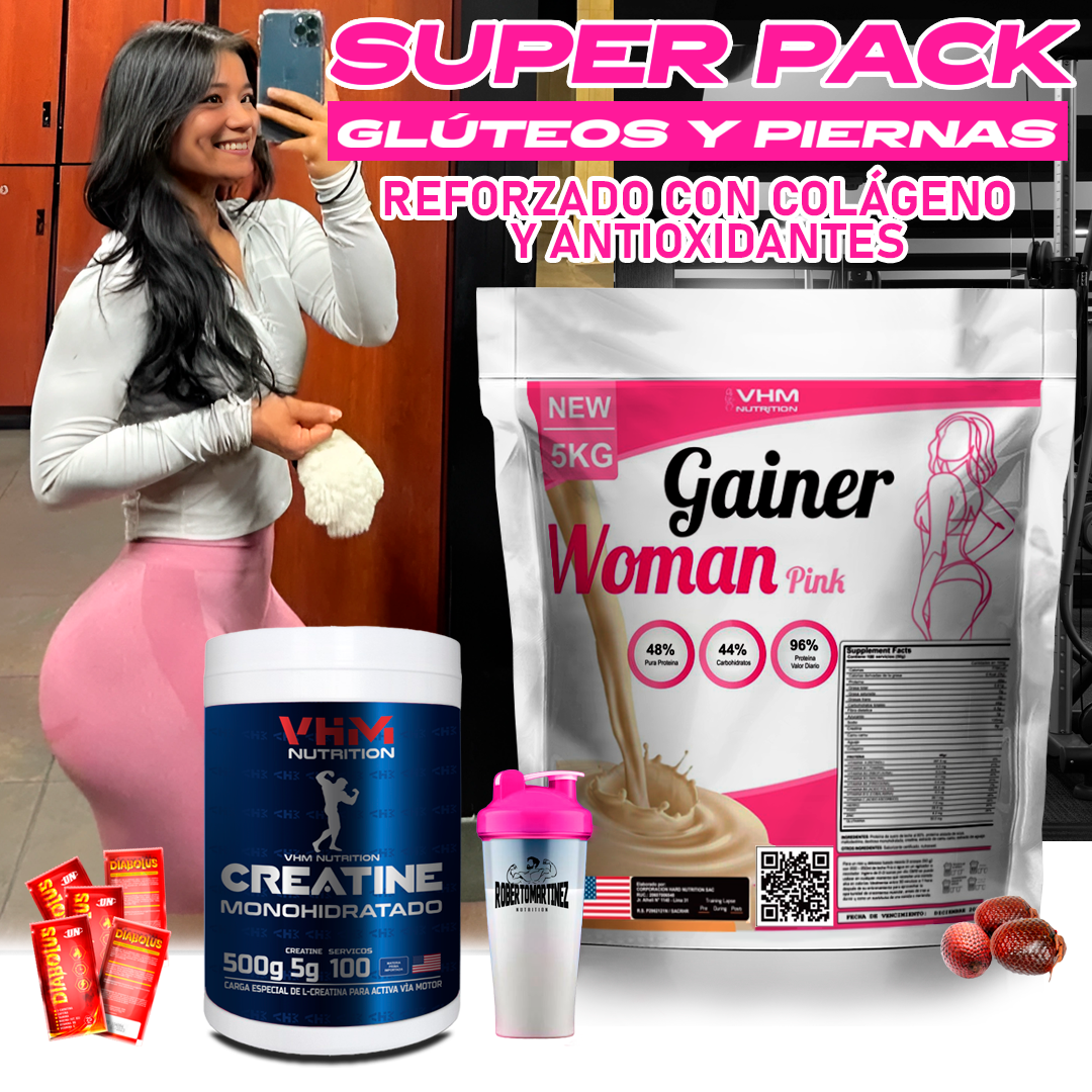 GAINER WOMAN PINK MAS CREATINA