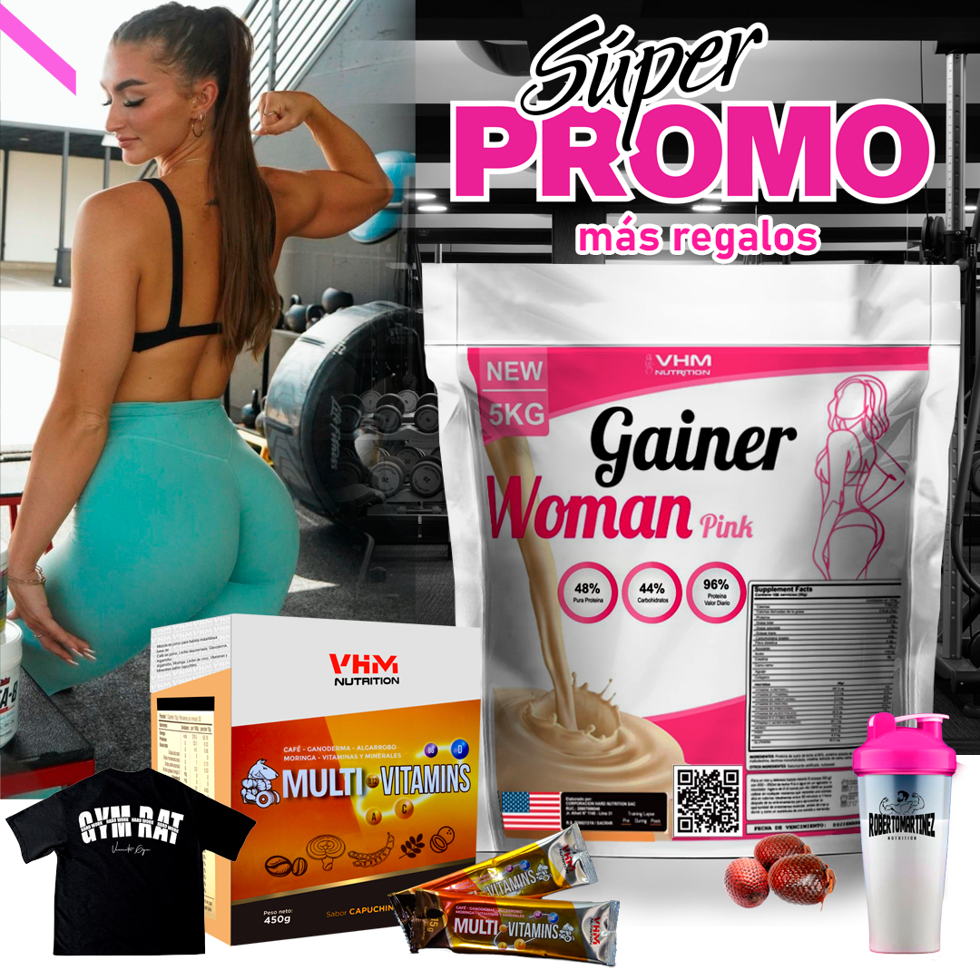 GAINER WOAMN PINK MAS MULTIVITAMINICO