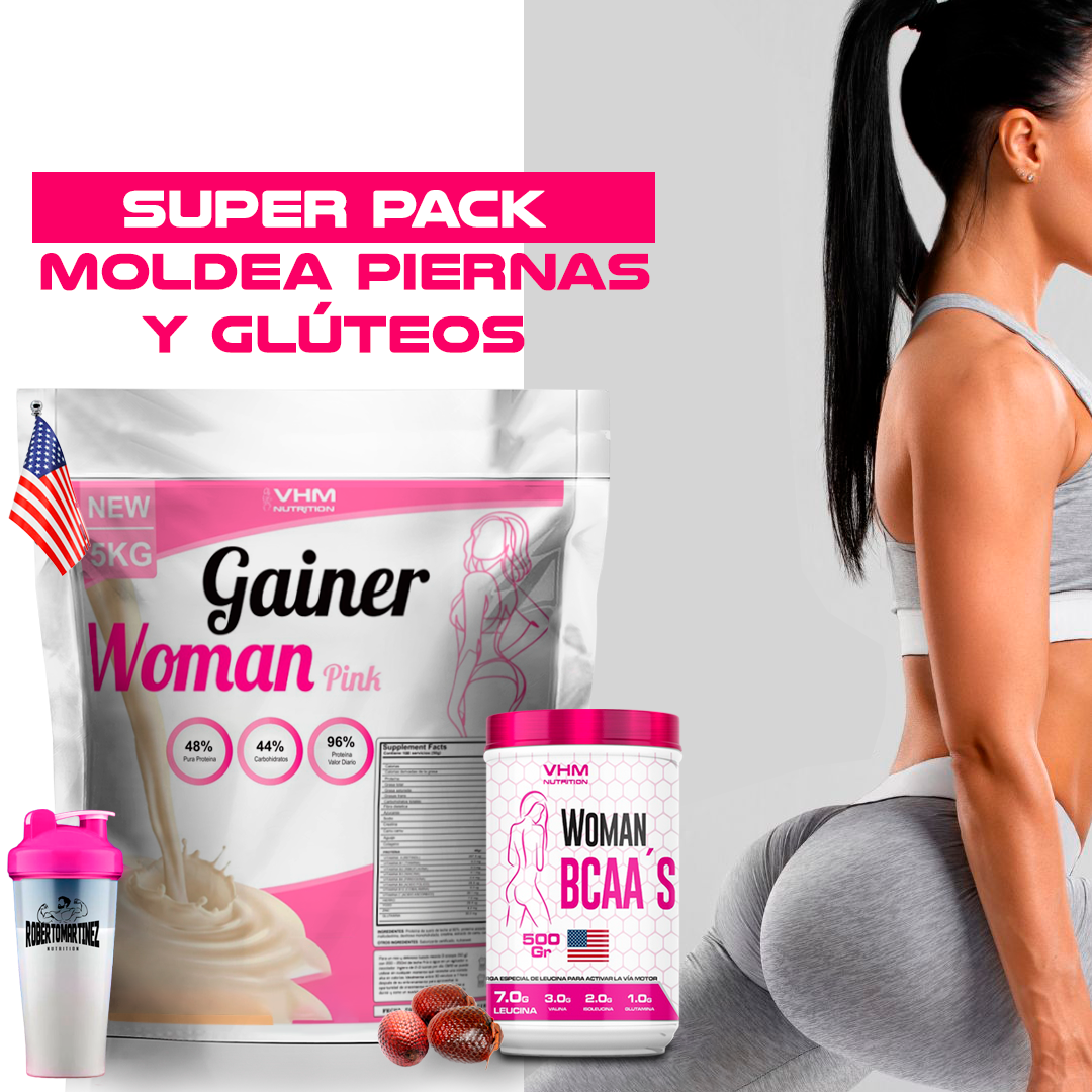 GAINER WOMAN PINK MAS WOMAN BCAAS